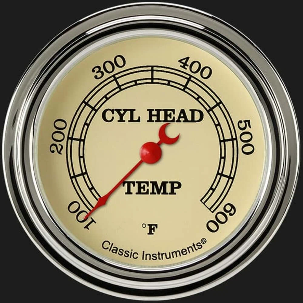 Vintage 2 5_8_ Cylinder Head Temp. Gauge VT397SLF